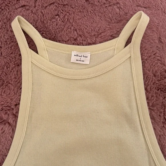 Wilfred Pale Yellow Sleeveless Maxi Dress - Picture 3 of 6